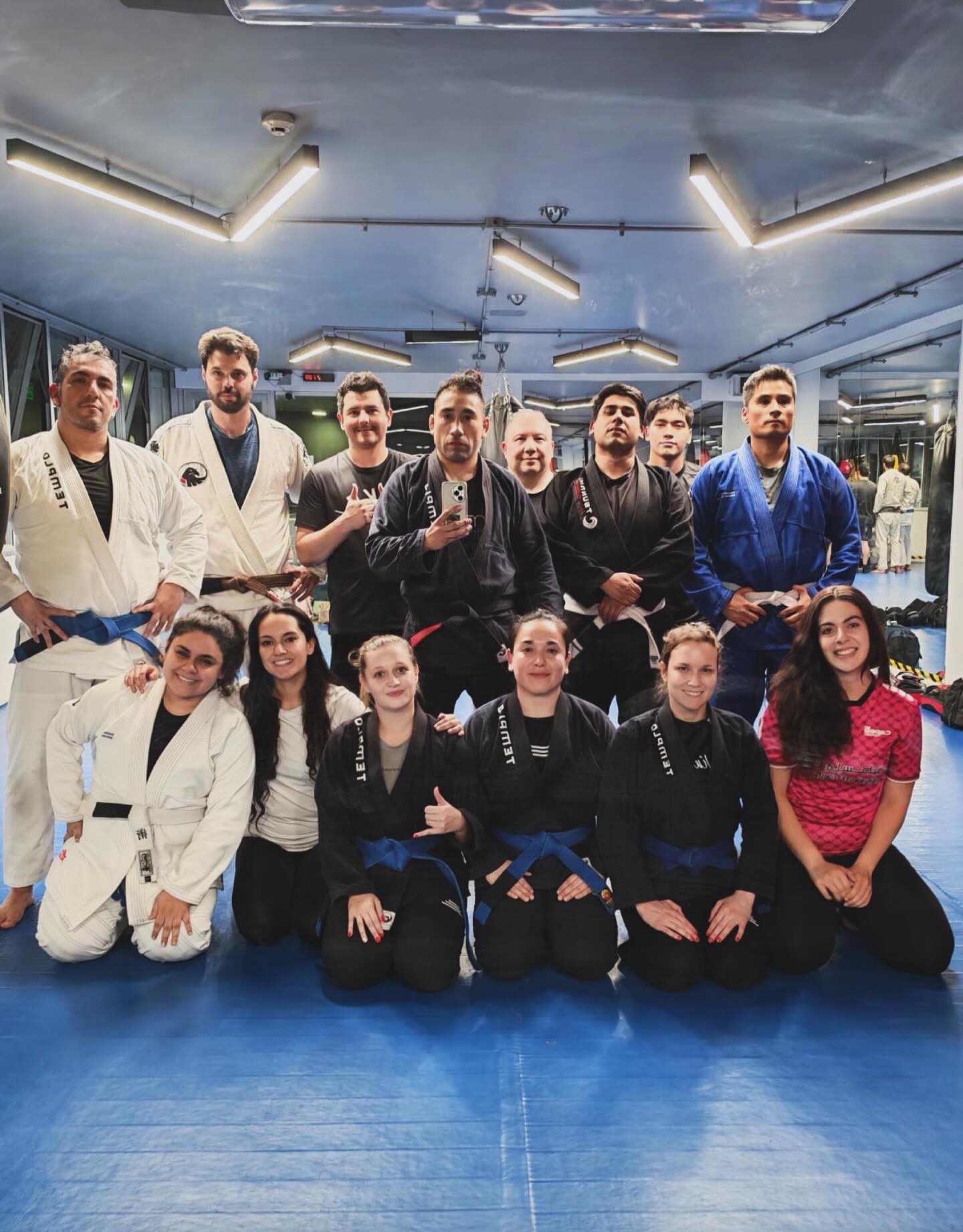 Equipo después del entrenamiento